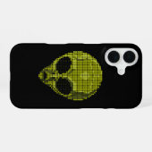 Grüner Außerirdischer Kopf iPhone 16 Hülle (Rückseite (Horizontal))