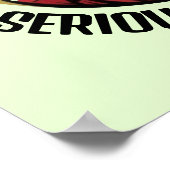 Grüner Außerirdischer Poster (Ecke)