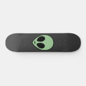 Grüner Außerirdischer Skateboard (Horizontal)