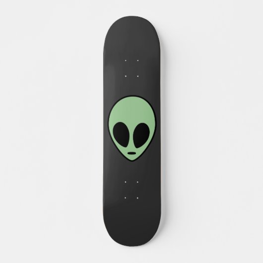 Grüner Außerirdischer Skateboard (Vorne)