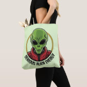 Grüner Außerirdischer Tasche (Von Nahem)