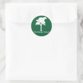 Grüner Autoaufkleber Runder Aufkleber (Tasche)