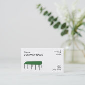 grüner Autoparkplatz Visitenkarte (Stehend Vorderseite)