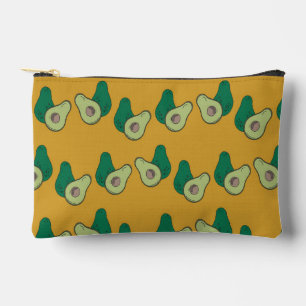 Grüner Avocado auf braun Zubehörtasche