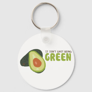 Grüner Avocado Schlüsselanhänger