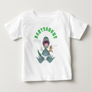 Grüner Babysaurus T-Rex Baby T-shirt