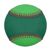 Grüner Ball mit großen Augen gegen Baseball (Rückseite)