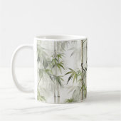 Grüner Bambus Achtsamkeits-Yoga Kaffeetasse (Links)