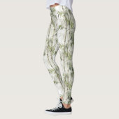 Grüner Bambus Achtsamkeits-Yoga Leggings (Links)