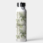 Grüner Bambus Achtsamkeits-Yoga Trinkflasche (Links)