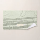 Grüner Bambus Badhandtuch Set (Handtuch)