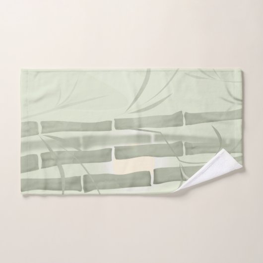 Grüner Bambus Badhandtuch Set (Handtuch)