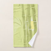 Grüner Bambus Badhandtuch Set (Handtuch)