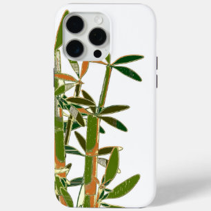 Grüner Bambus isoliert auf weißem Hintergrund Case-Mate iPhone Hülle
