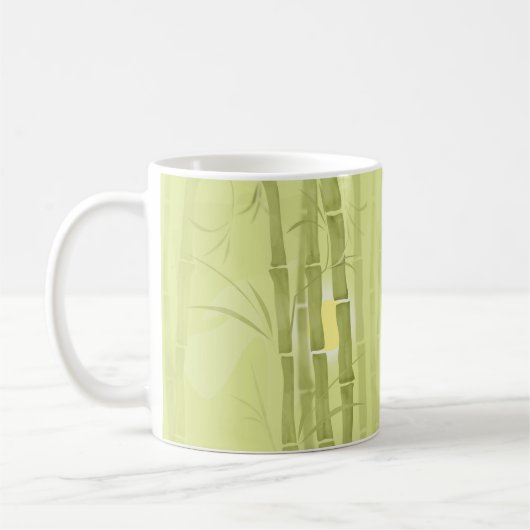 Grüner Bambus Kaffeetasse (Links)