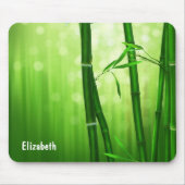 Grüner Bambus mit blassfarbenen Bokeh-Lichtern hin Mousepad (Vorne)