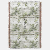 Grüner Bambus Serenity Buddha Decke (Vorderseite Vertikal)
