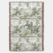 Grüner Bambus Serenity Buddha Decke (Vorderseite Vertikal)