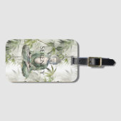 Grüner Bambus Serenity Buddha Gepäckanhänger (Vorderseite (Horizontal))