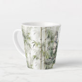 Grüner Bambus Serenity Buddha Milchtasse (Linke Ecke)