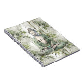 Grüner Bambus Serenity Buddha Notizblock (Rechte Seite)