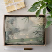 Grüner Bambuswald Chinesische Tinte Seidenpapier (Geschenk)