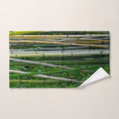 Grüner Bambuswaldbotanisches erdiges des Badhandtuch Set (Handtuch)