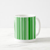 Grüner Barcode Kaffeetasse (VorderseiteRechts)