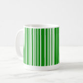 Grüner Barcode Kaffeetasse (Vorderseite Links)