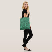Grüner Batik-Boho-Stil floral Paisley-Muster Tasche (Am Model)