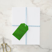 Grüner Baum Blatt Geschenkanhänger (Mit Garn)