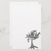 Grüner Baum Briefpapier (Vorne/Hinten)