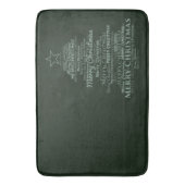 Grüner Baum der Badematte frohe Weihnachten (Vorderseite Vertikal)