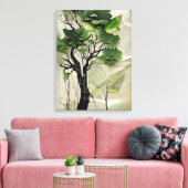 Grüner Baum des Lebens Leinwanddruck (Insitu (Wohnzimmer))