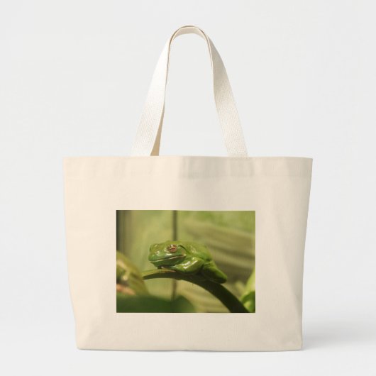 Grüner Baum-Frosch Jumbo Stoffbeutel (Vorne)