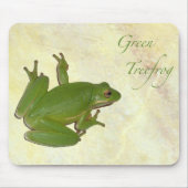 Grüner Baum-Frosch Mousepad (Vorne)