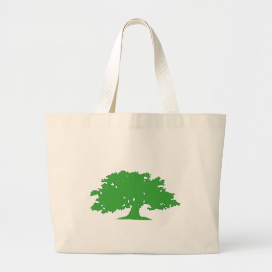 Grüner Baum Jumbo Stoffbeutel (Vorne)