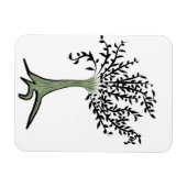 Grüner Baum Magnet (Horizontal)