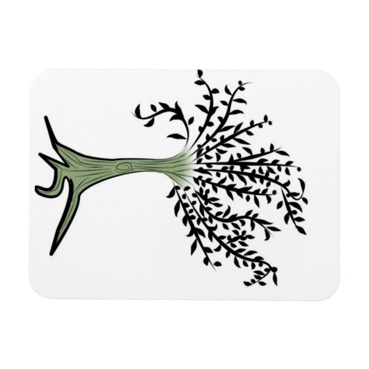 Grüner Baum Magnet (Horizontal)