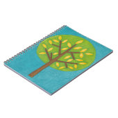 Grüner Baum mit gelben Blätter von Chariklia Zarri Notizblock (Linke Seite)