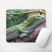 Grüner Baum-Monitor - Varanus prasinus Mousepad (Mit Mouse)