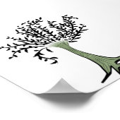 Grüner Baum Poster (Ecke)