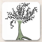 Grüner Baum Untersetzer (Vorderseite)