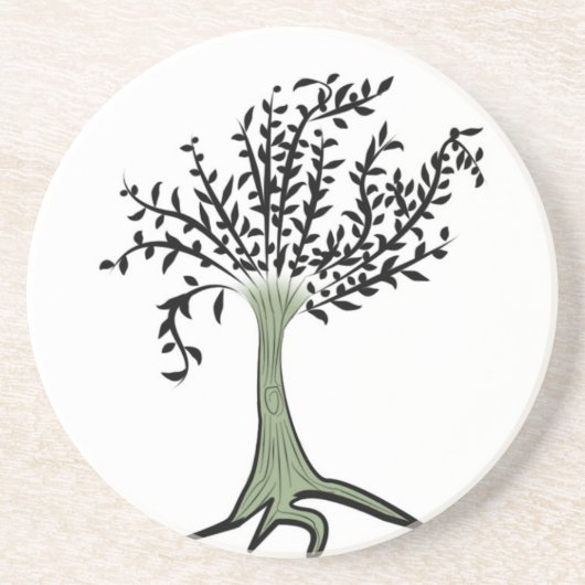 Grüner Baum Untersetzer (Vorne)