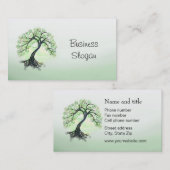 Grüner Baum Visitenkarte (Vorne/Hinten)