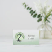 Grüner Baum Visitenkarte (Stehend Vorderseite)