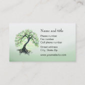 Grüner Baum Visitenkarte (Rückseite)