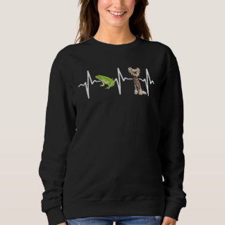 Grüner Baumfrosch Chinesischer Herzklopfhund Sweatshirt