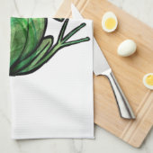 Grüner Baumfrosch Geschirrtuch (Viertel Falte)