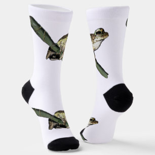 Grüner Baumfrosch gestrichen, Crew Socken